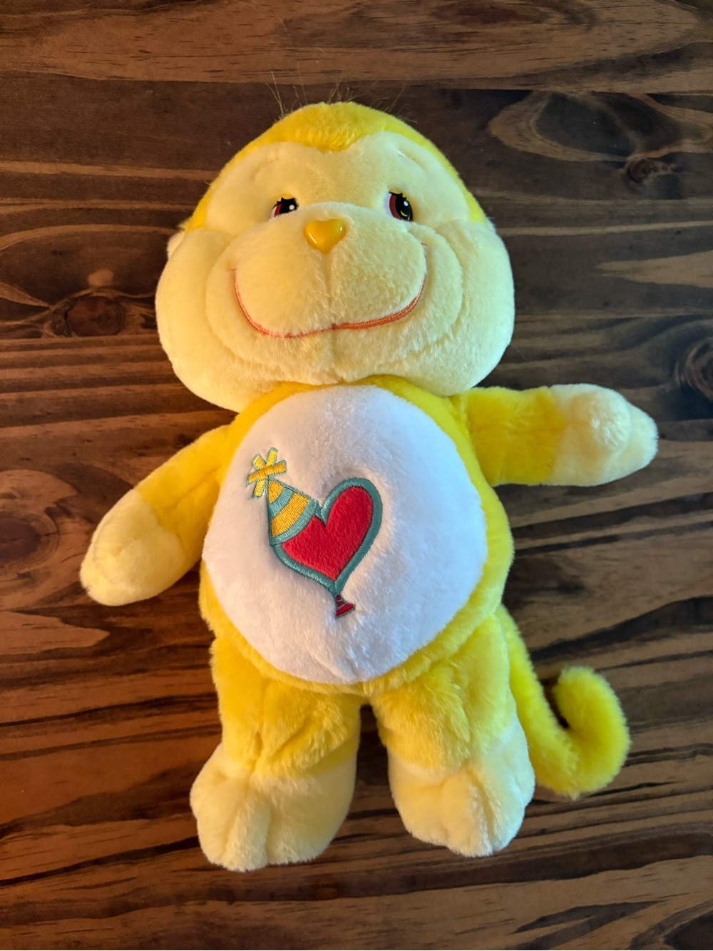 Vintage Care Bear Cousins Playful Heart Monkey 13’ Plush 2004 Yellow Stuffed EUC